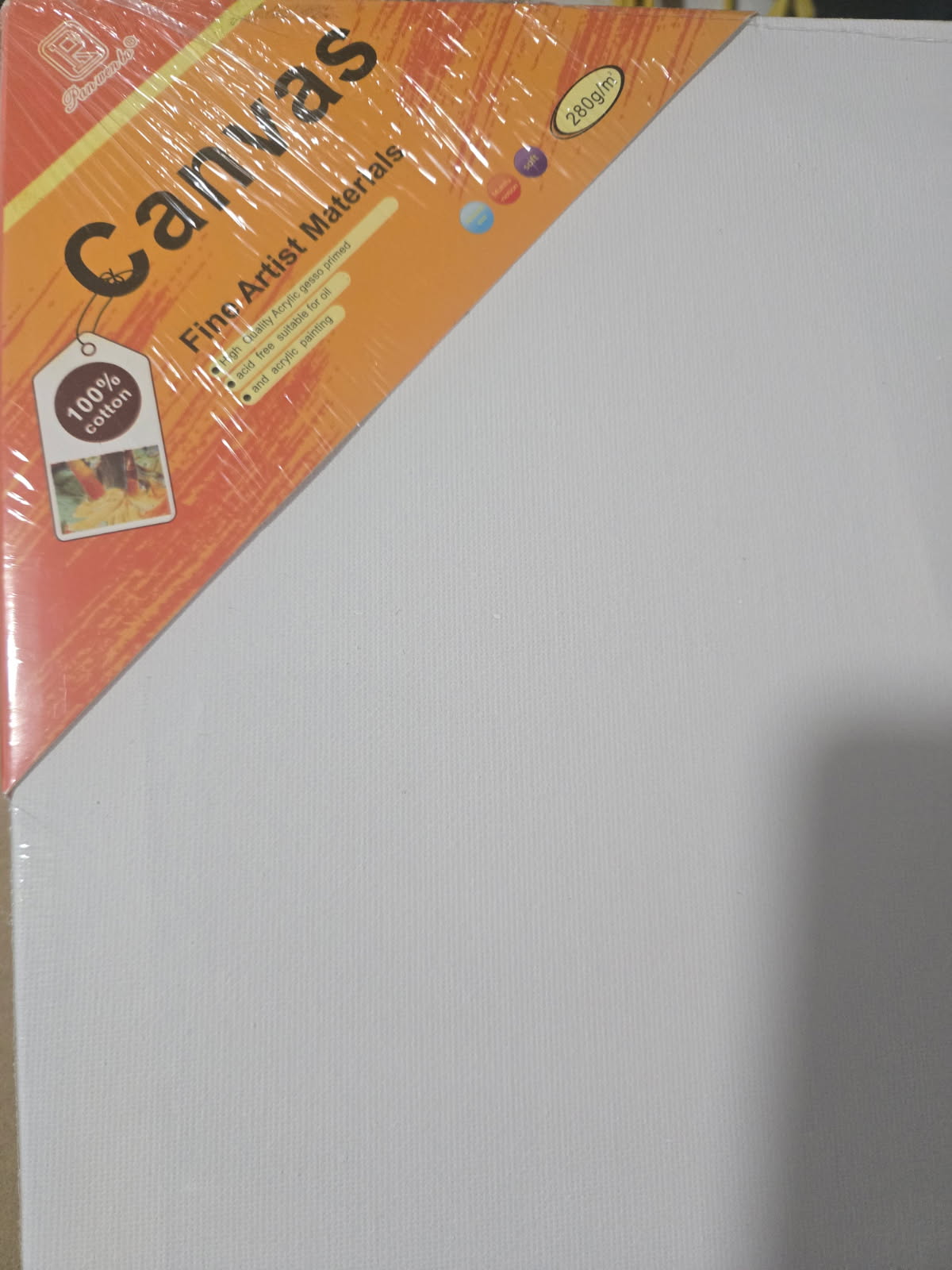 Cotton Canvas Boards Drawing Painting Canvas White Blank Stretched Canvas