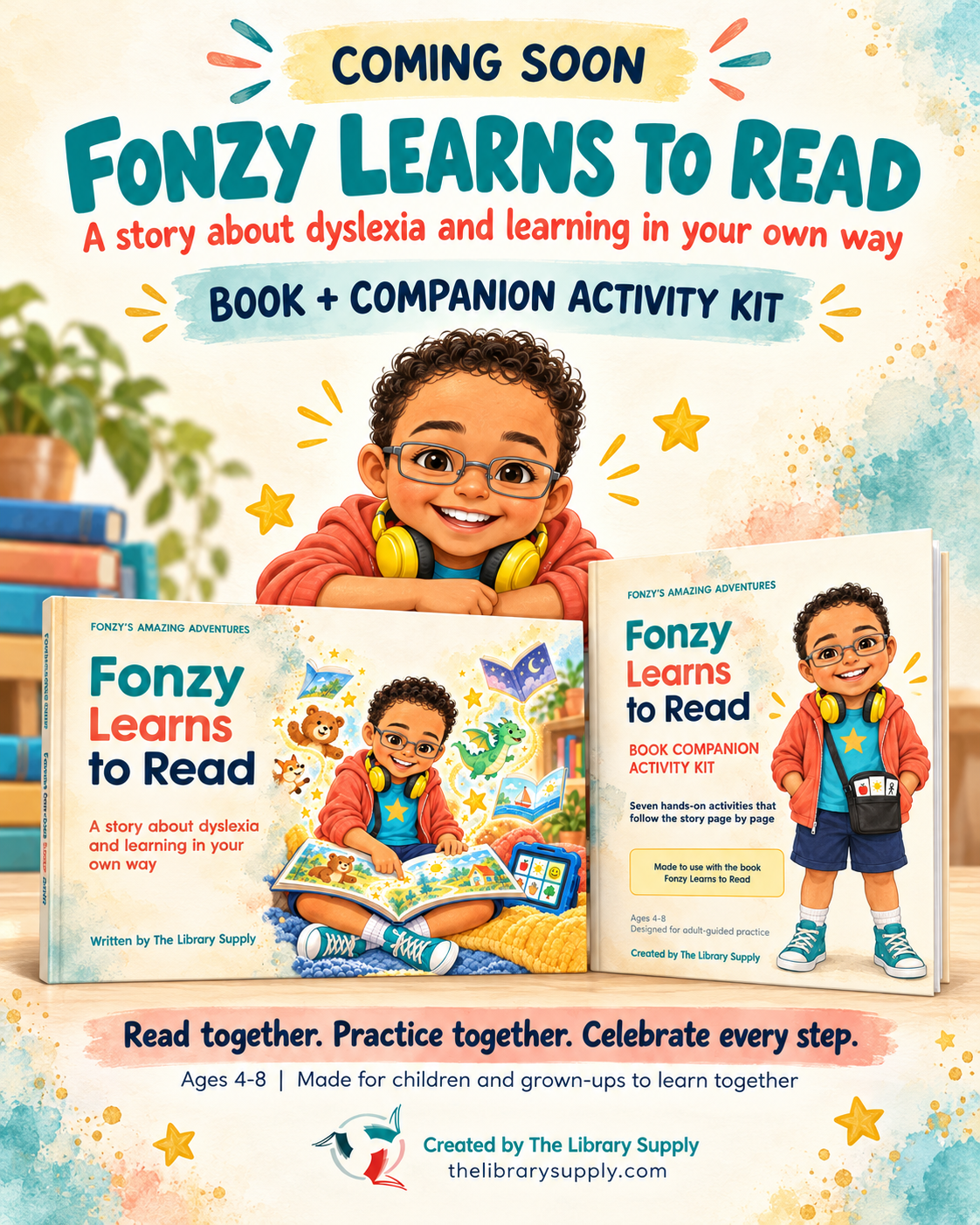 Fonzy Learns to Read – Book & Companion Activity Kit
