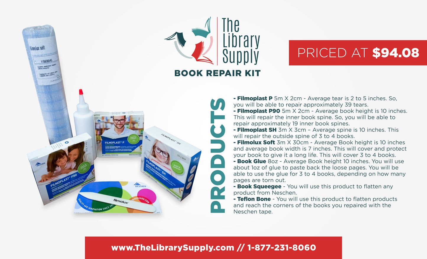 The Library Supply Book Repair Kit