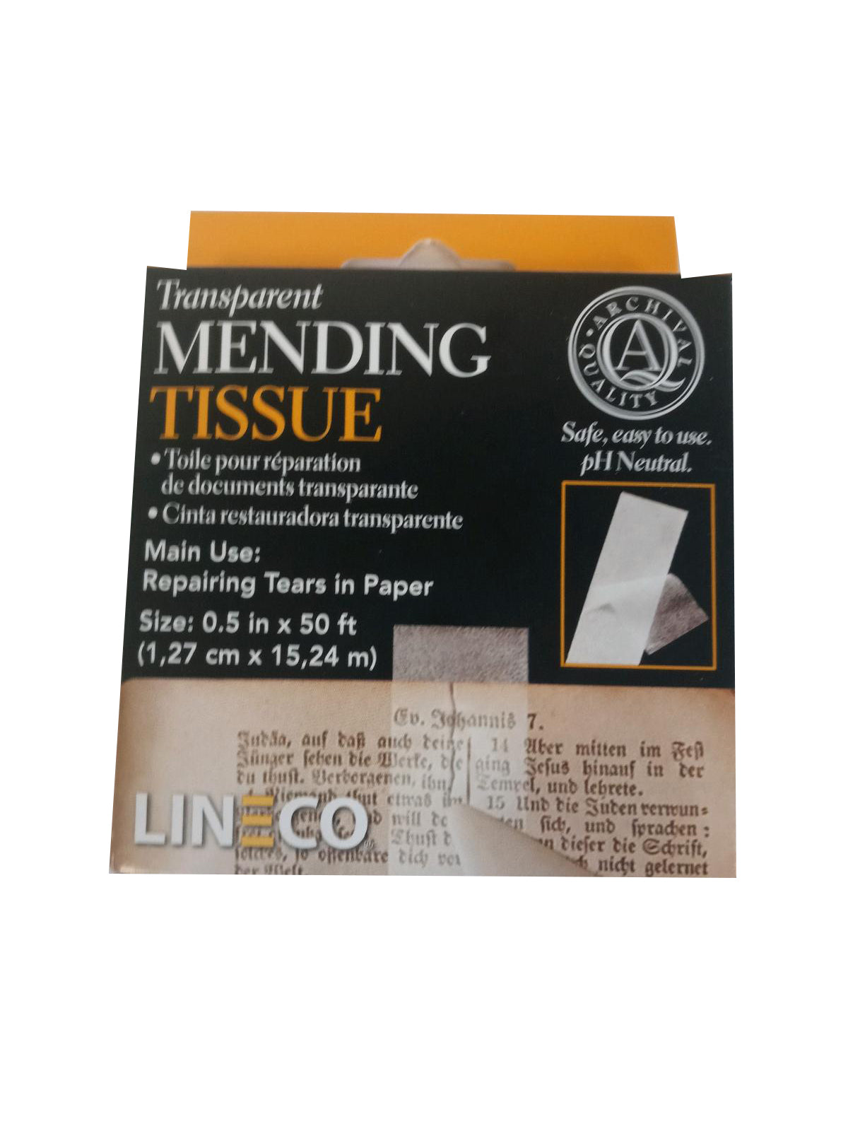Lineco Pressure Sensitive Mending Tissue